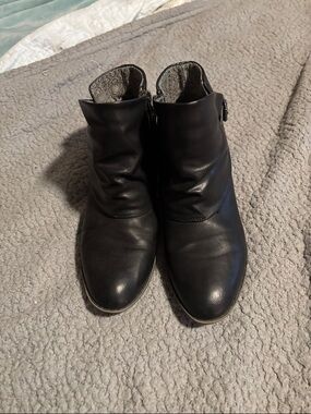 Blowfish Black Leather Ankle Boots